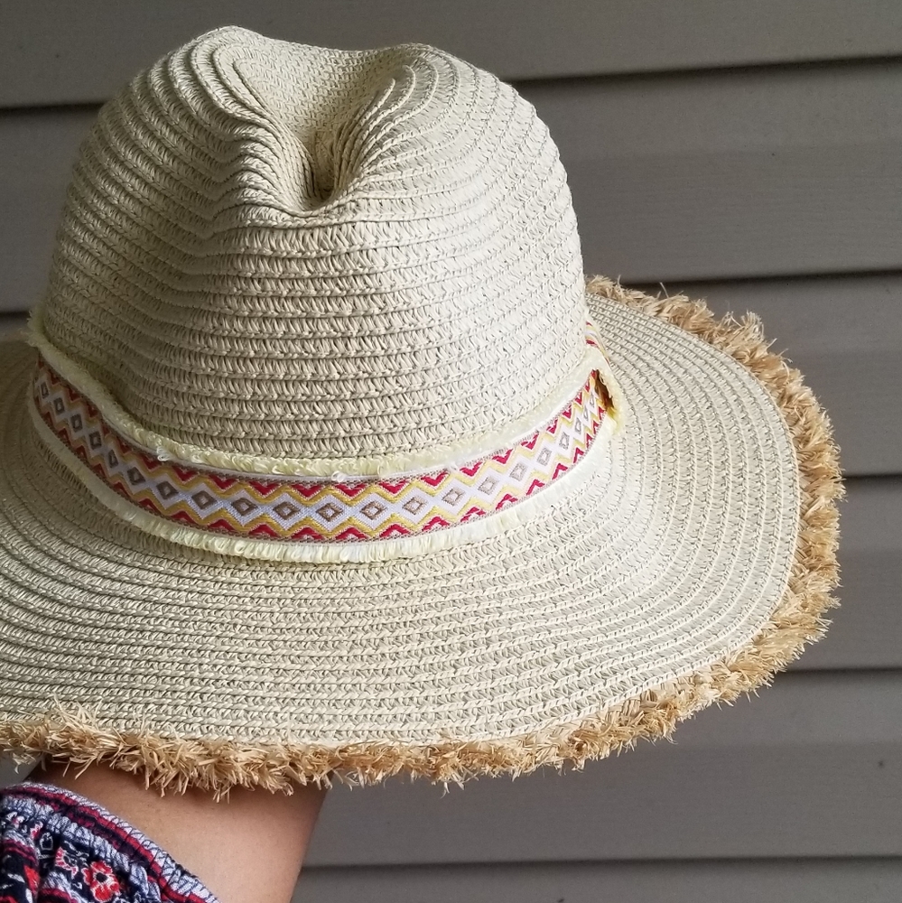 HIT THE ROAD STRAW FEDORA HAT - Picture 10 of 11
